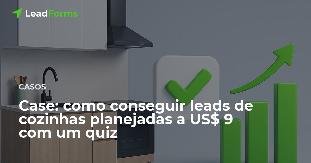 Case: leads de cozinhas planejadas com um quiz